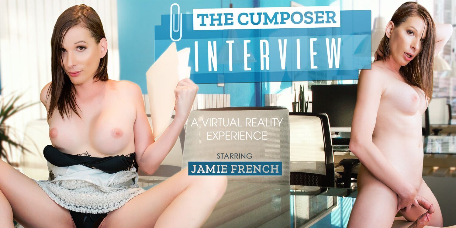 The perfect trans babe trans VR porn with Jamie French from VRB Trans